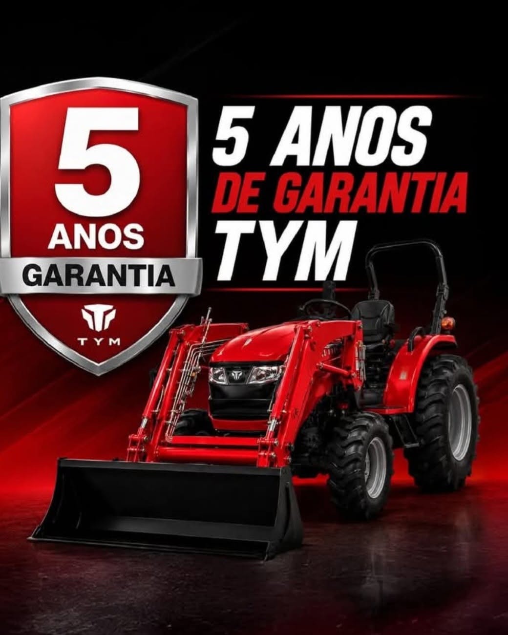 Vibromotor: 5 Anos de Garantia TYM
